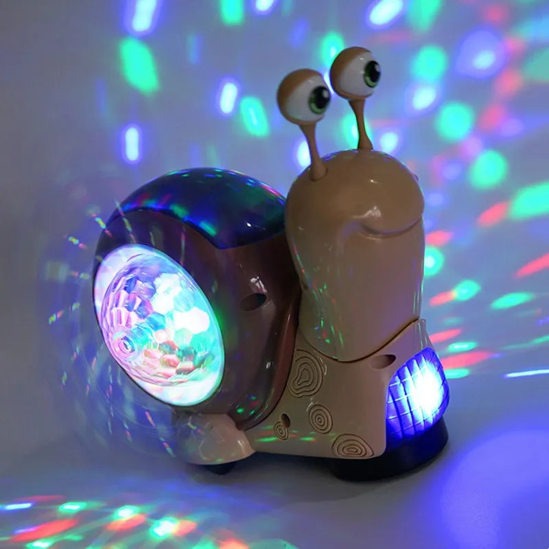 Brinquedo de caracol musical iluminado